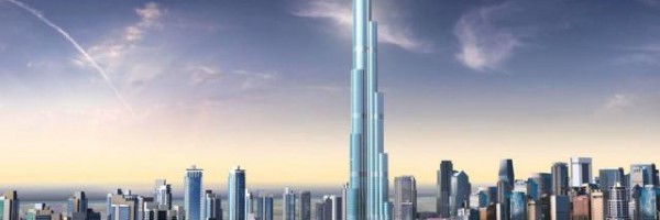 世界で最も高い超高層ビル ブルジュドバイ(Burj Dubai)の除幕式の動画
