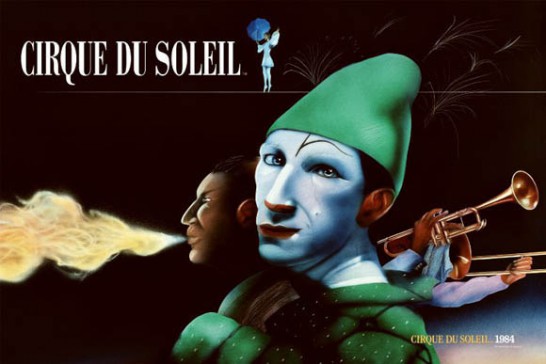 シルク・ドゥ・ソレイユの魔法のようなデザインのポスター